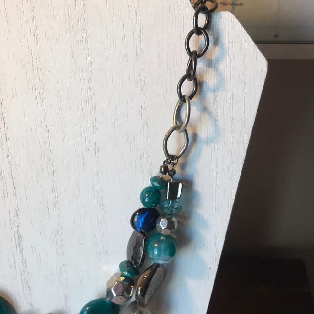 Ruby Rd. Blues Teal statement necklace - Picture 3 of 8